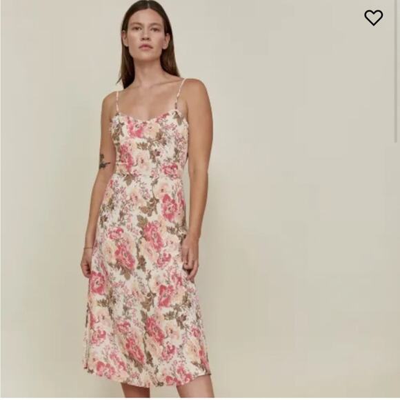 Reformation Cassandra Floral Dress in Farrah Size 4 - Picture 3 of 12